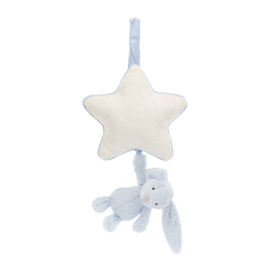 Bashful Baby Blue Bunny Musical Pull