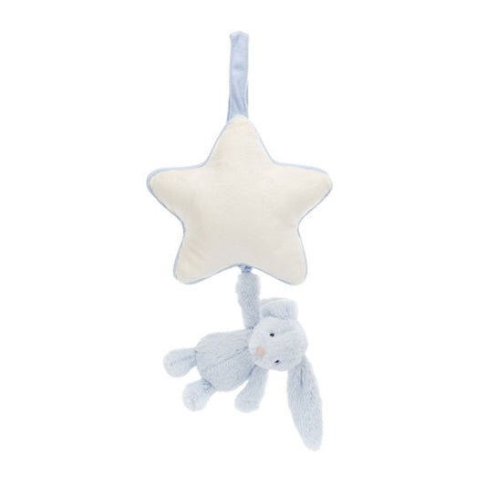 Bashful Baby Blue Bunny Musical Pull