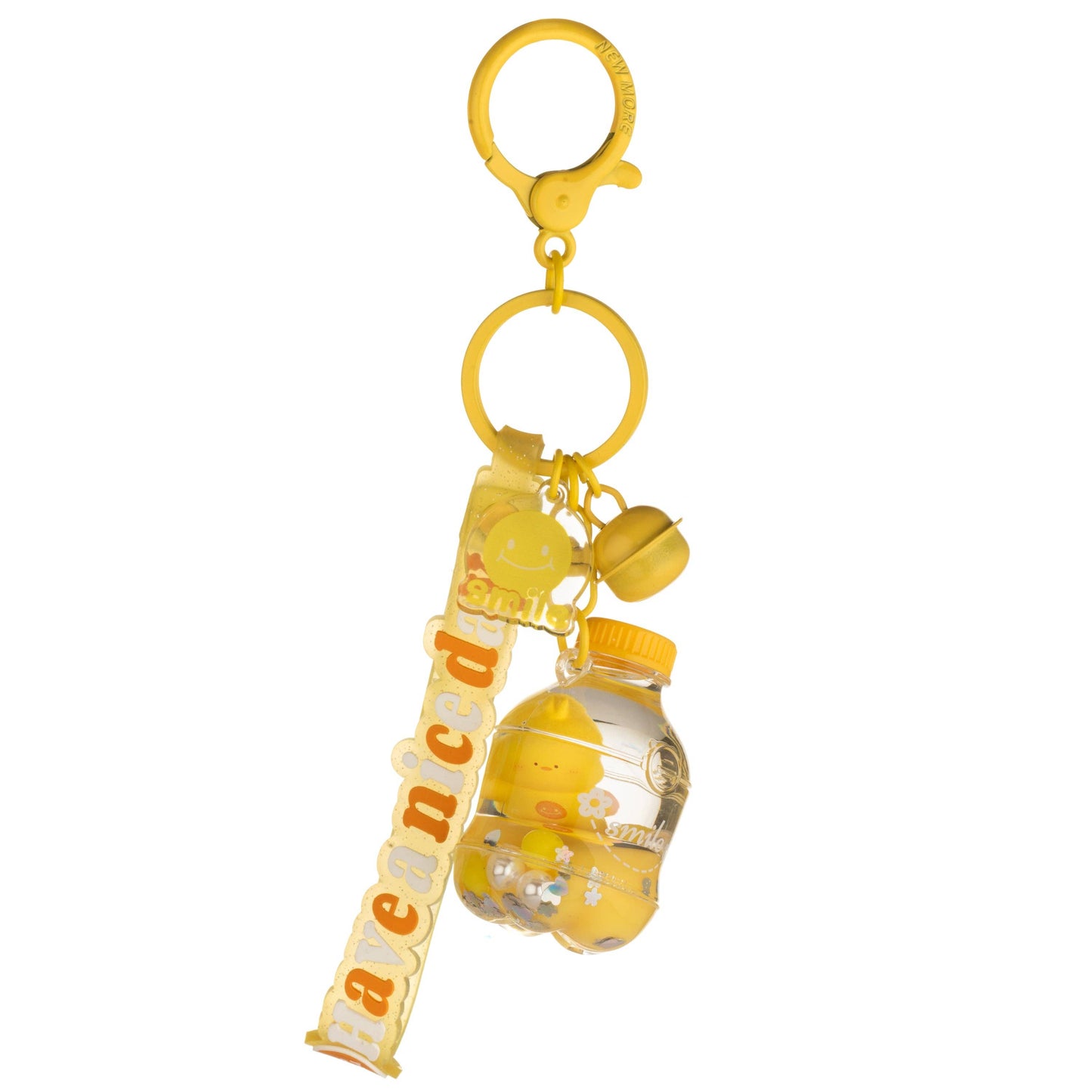 Soda Bottle Liquid Effect Sensory Keychain : Green Frog