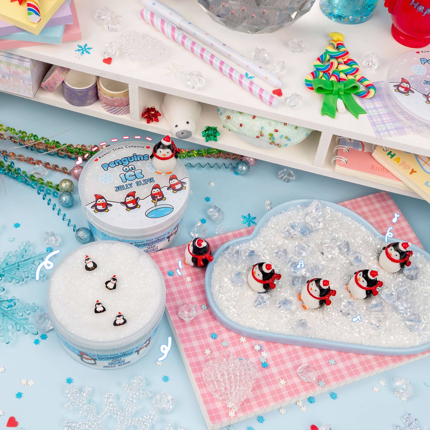 Penguins On Ice Jelly Slime (4pcs/case)