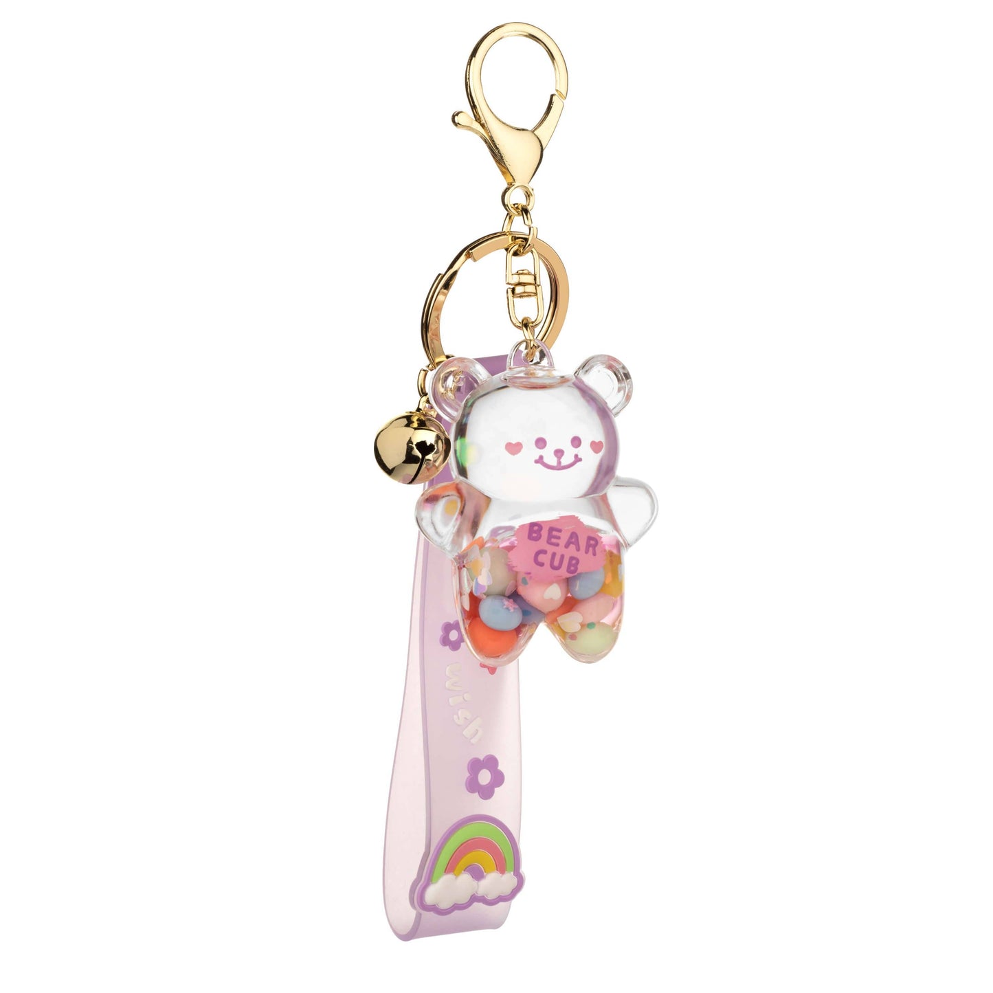 Wish Bear Liquid Effect Sensory Keychain