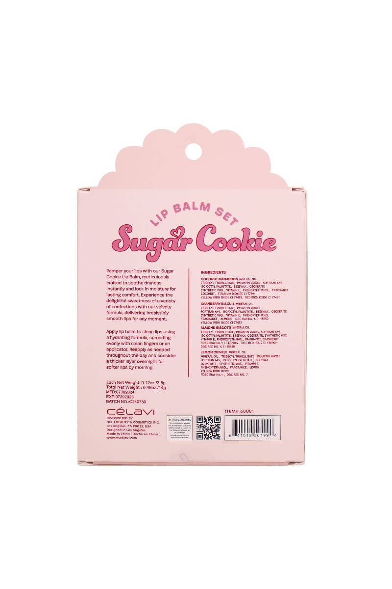 Celavi 60081 Sugar Cookie Lip Balm Set - 12