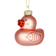 Pink Duckie, Cute Baby's First Vintage Holiday Tree Ornament