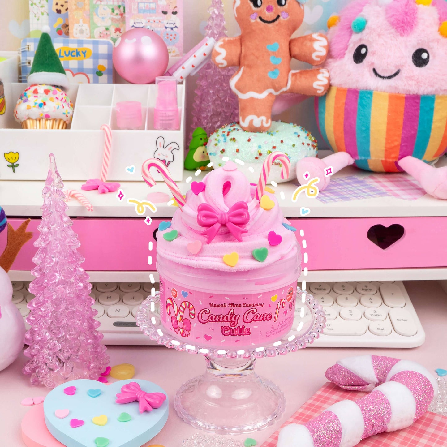 Candy Cane Cutie Butter Signature Dome™ Slime (4pcs/case)