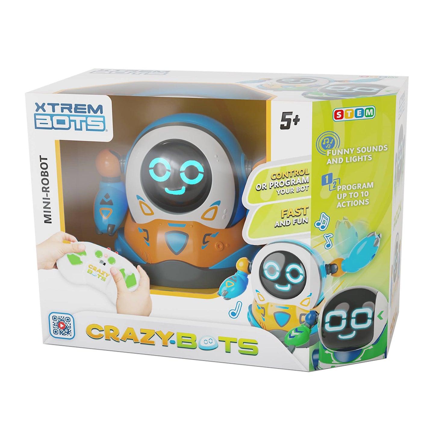 Crazy Robot - Roll Bot - Orange/Blue