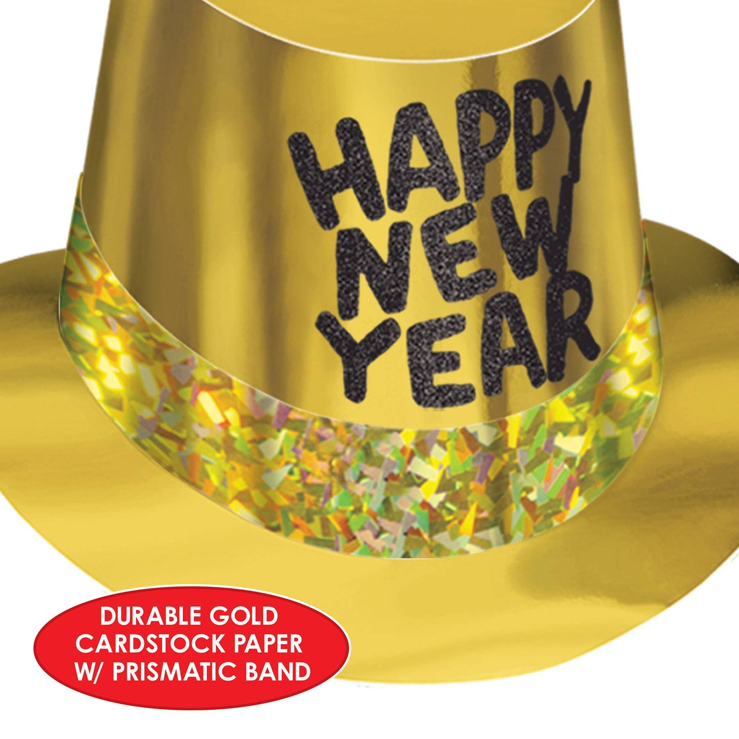 Gold Rush "Happy New Year" Hi-Hat, Pack of 25