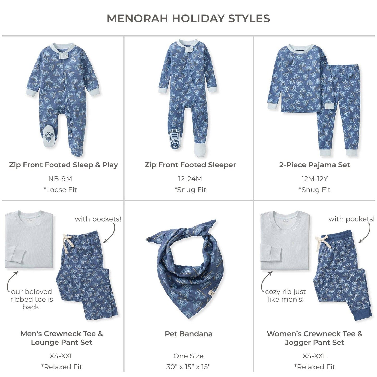 Menorah Family Matching Sleep & Play