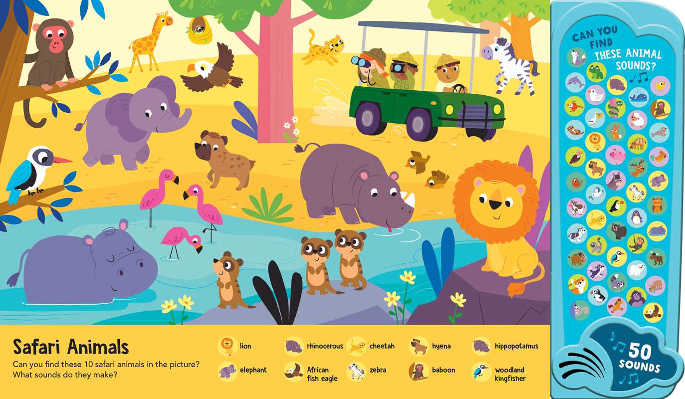 Animal Kingdom: 50 Button Sound Book by