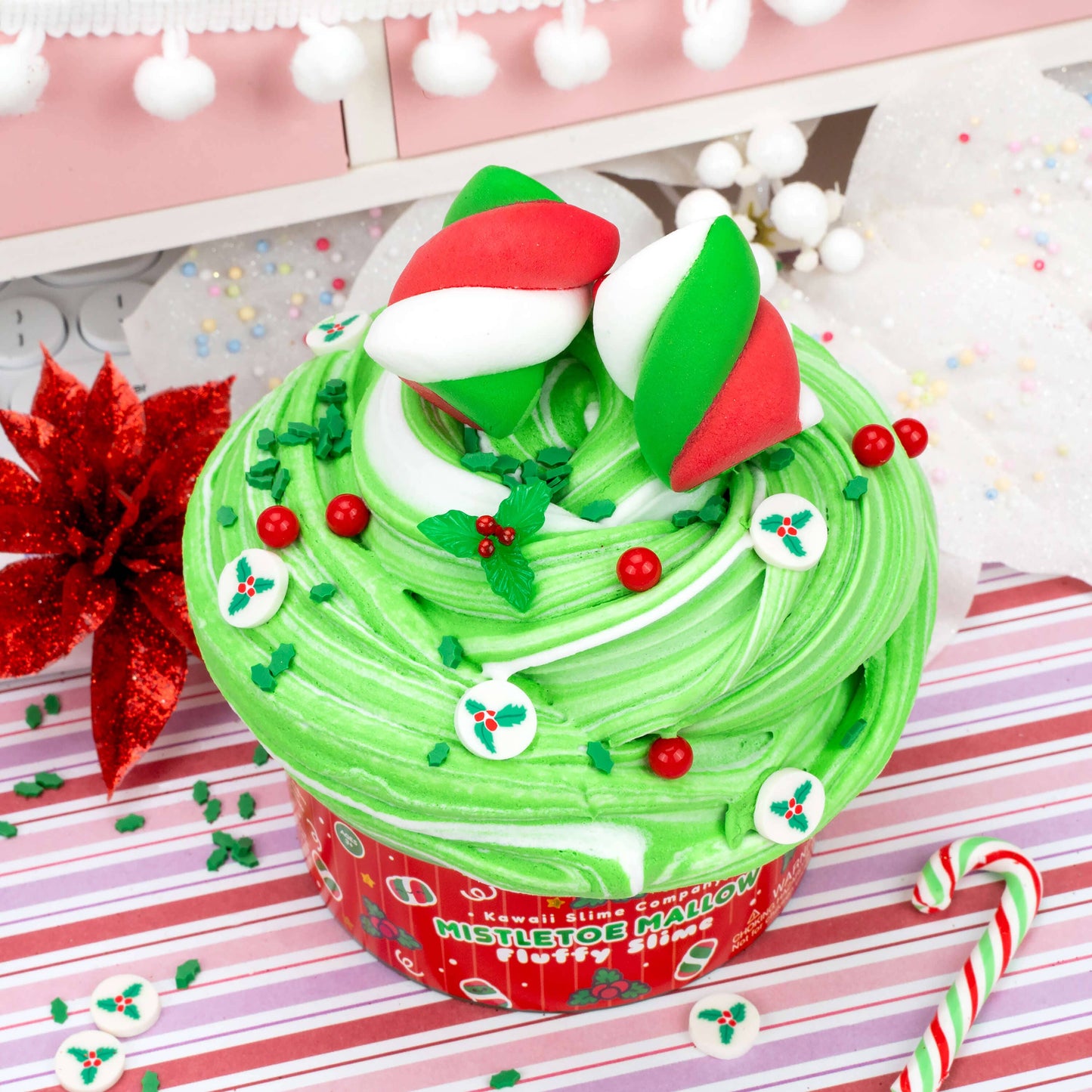Mistletoe Mallow Fluffy Signature Dome™ Slime (4pcs/case)
