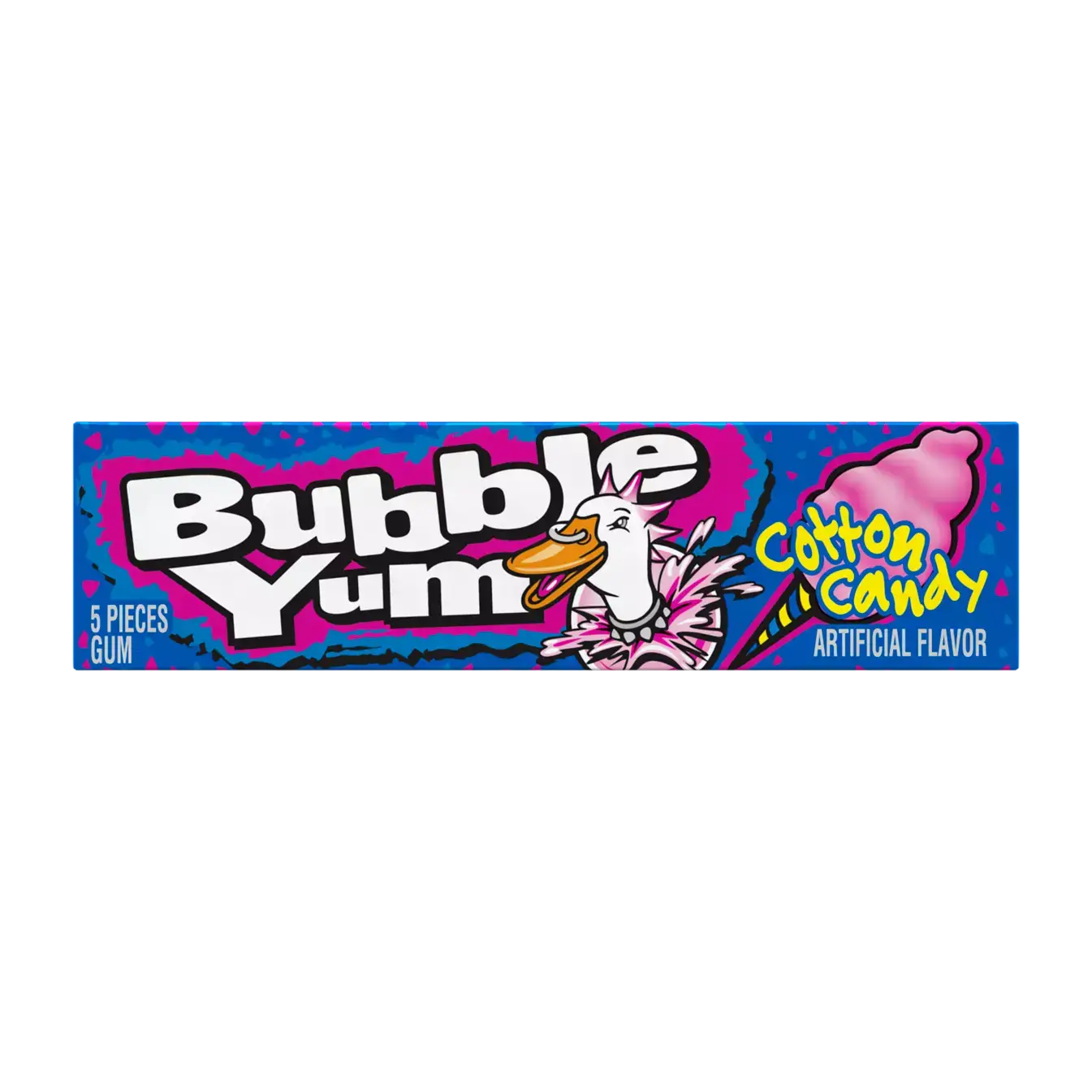 Bubble Yum Cotton Candy Bubble Gum, 18ct