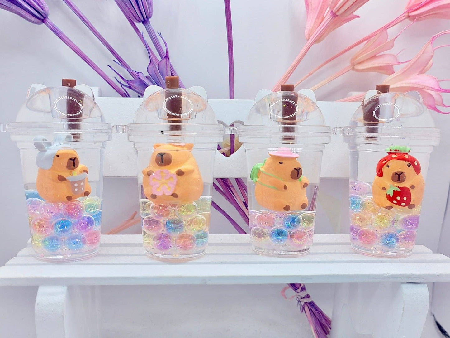 12180 Capybara Boba Floaty Key Charm - 12