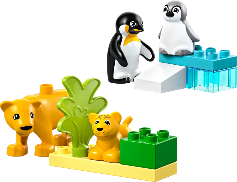 10442 Wild Animal Families: Penguins & Lions