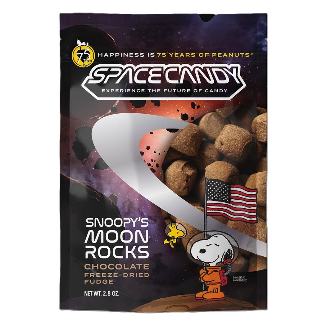 Space Candy Snoopy's Moon Rocks, Chocolate Fudge, 2.8oz 12ct