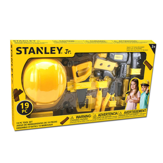 Red Toolbox Stanley Jr. 19-Piece Pretend Play Tool Set