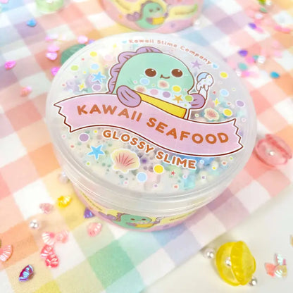 Kawaii Seafood Glossy Semi-Floam Slime