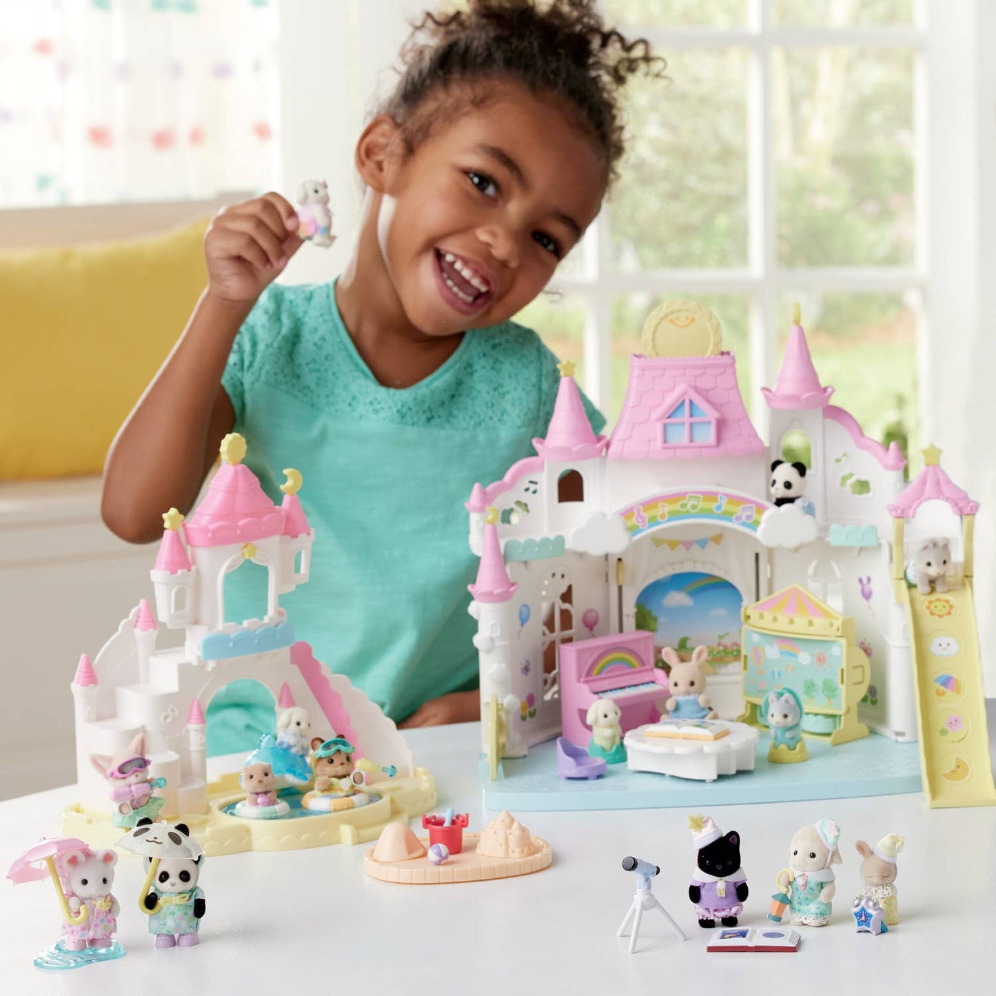 Calico Critters Nursery Friends Pool Fun Trio,3 Doll Figures