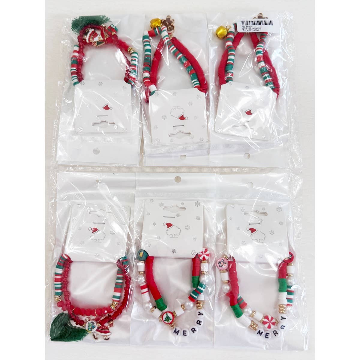 Christmas Theme Clay Bracelet