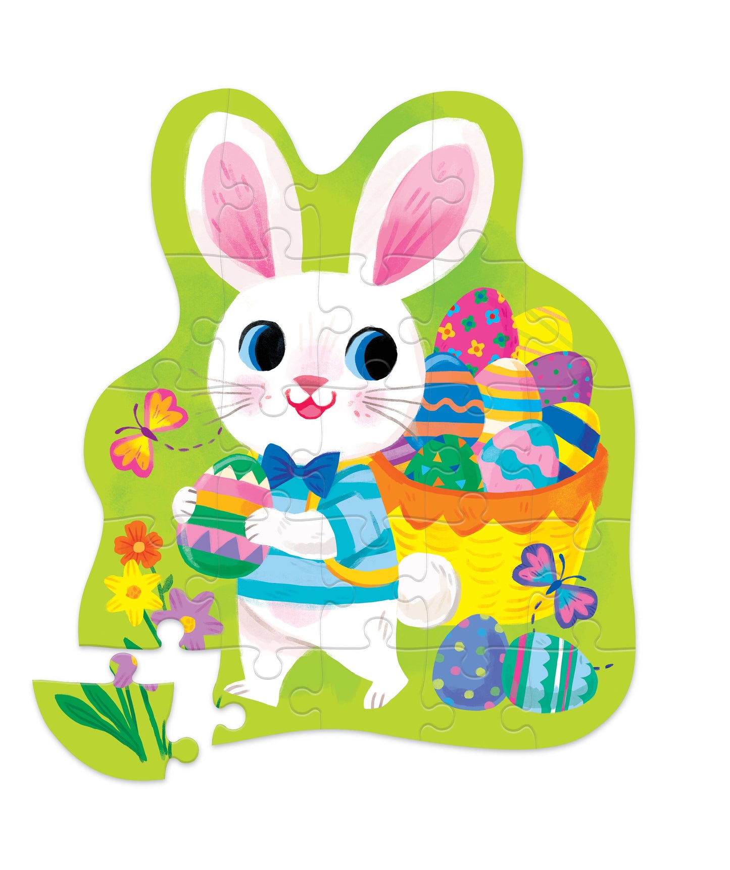24-Piece Shaped Box Puzzle - Easter Bunny
