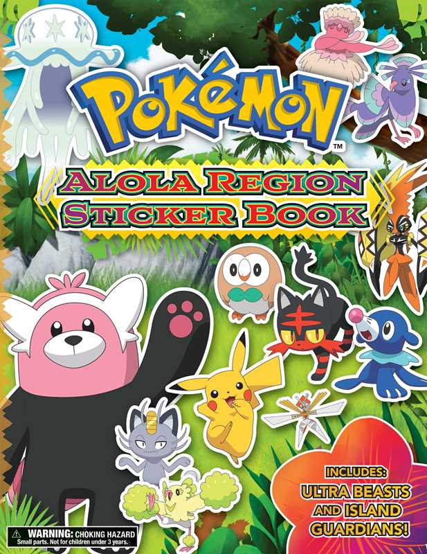 *Pokémon Alola Region Sticker Book
