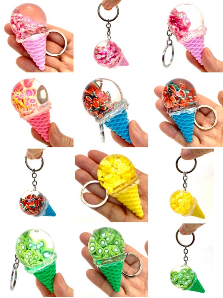 Fruit Ice Cream Floaty Key Charm