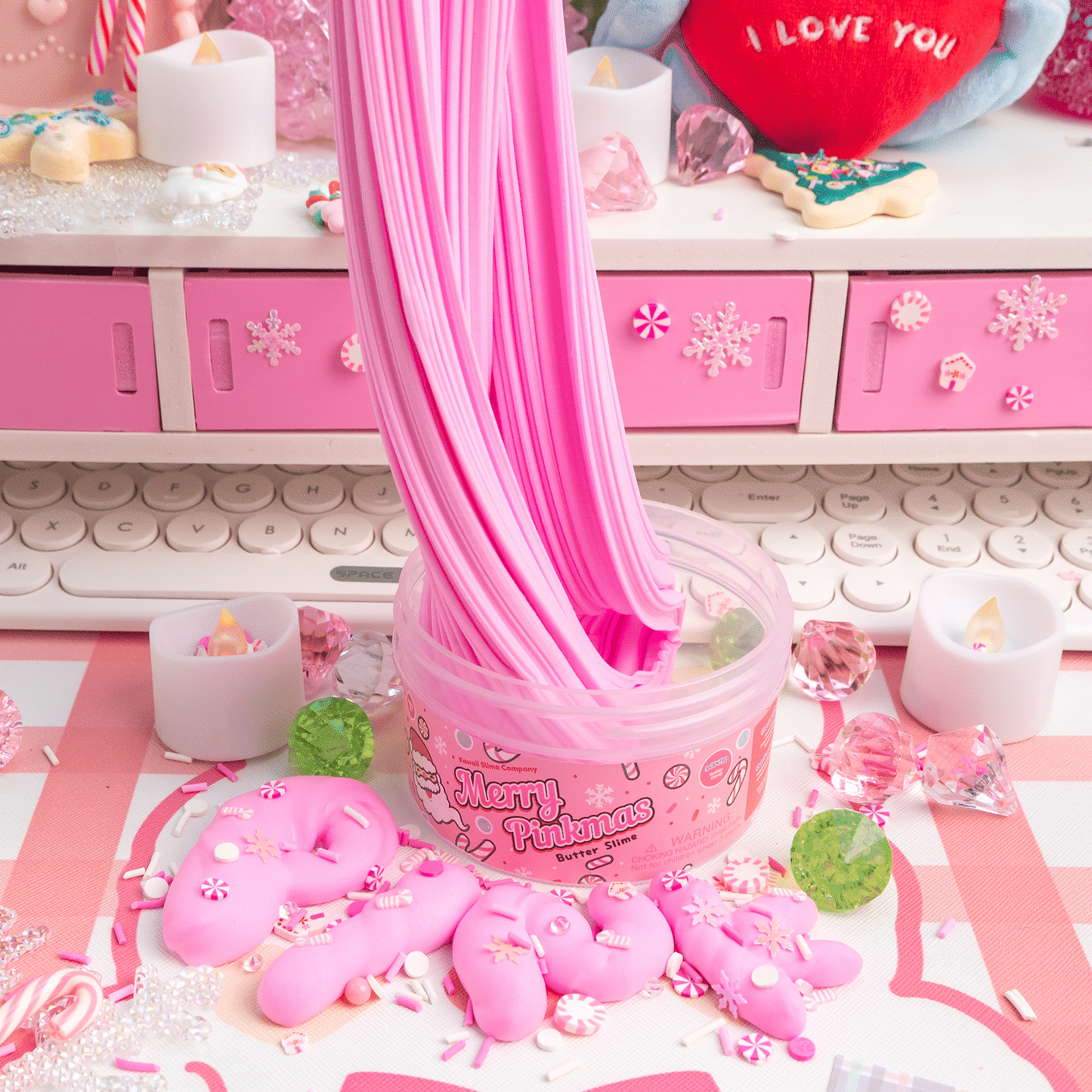 Merry Pinkmas Butter Signature Dome™ Slimes (4pcs/case)