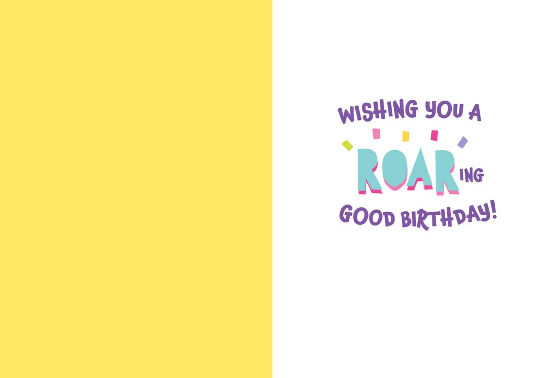 Birthday Note Cards - Lion - Foil