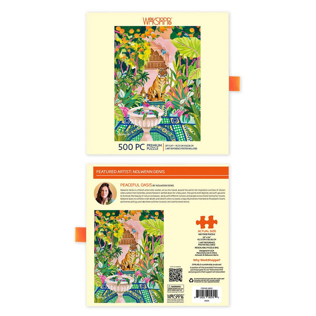 Peaceful Oasis 500 Piece Puzzle