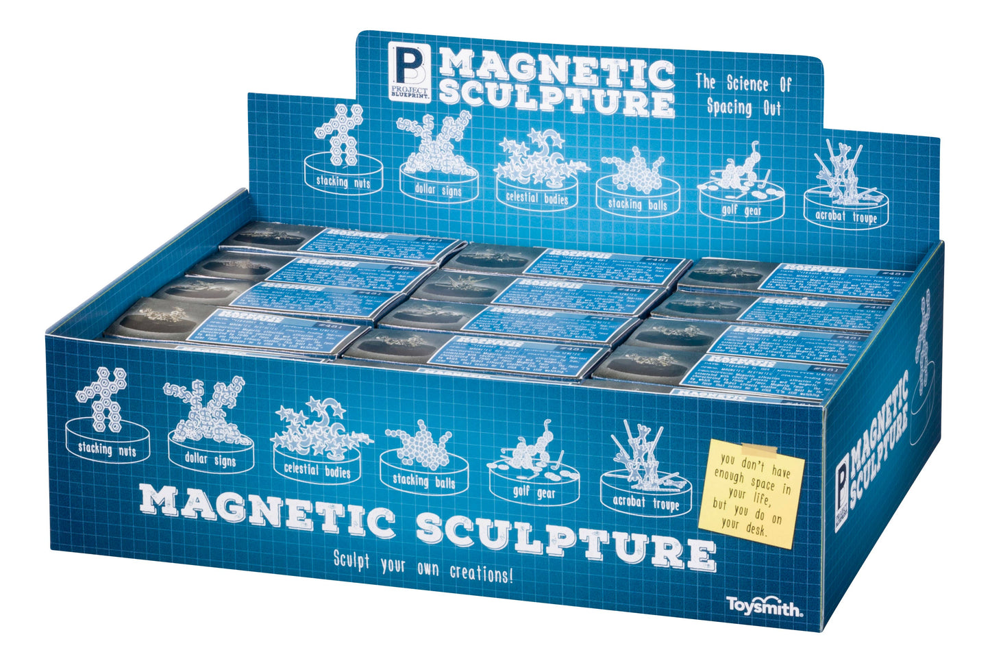 Project Blueprint Magnetic Sculpture, Desk Toy, Fidget