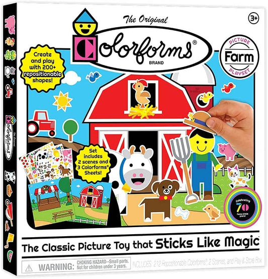 Colorforms Stickers for Kids – Sticker Book Farm Picture