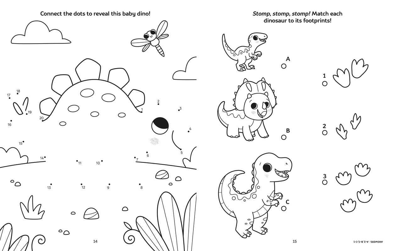 Baby Dinos: A Coloring & Activity Book