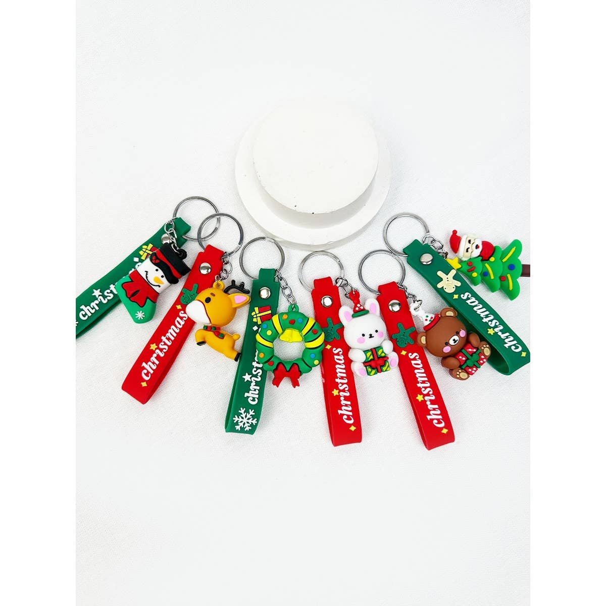 Cute Christmas Theme Keychain