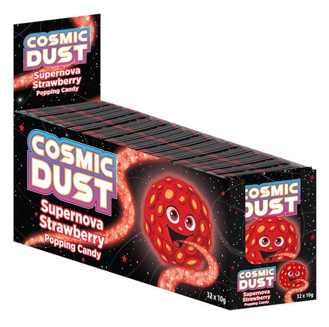 Cosmic Dust Supernova Strawberry Popping Candy .35oz, 32ct