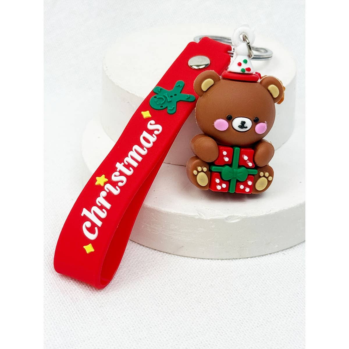 Cute Christmas Theme Keychain