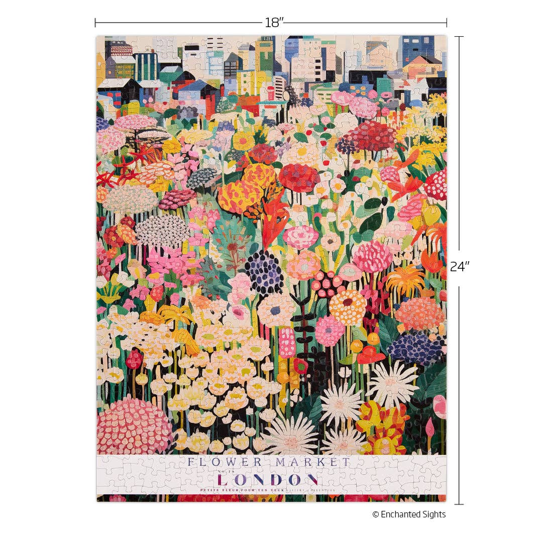 London Flower Market 500 Piece Puzzle