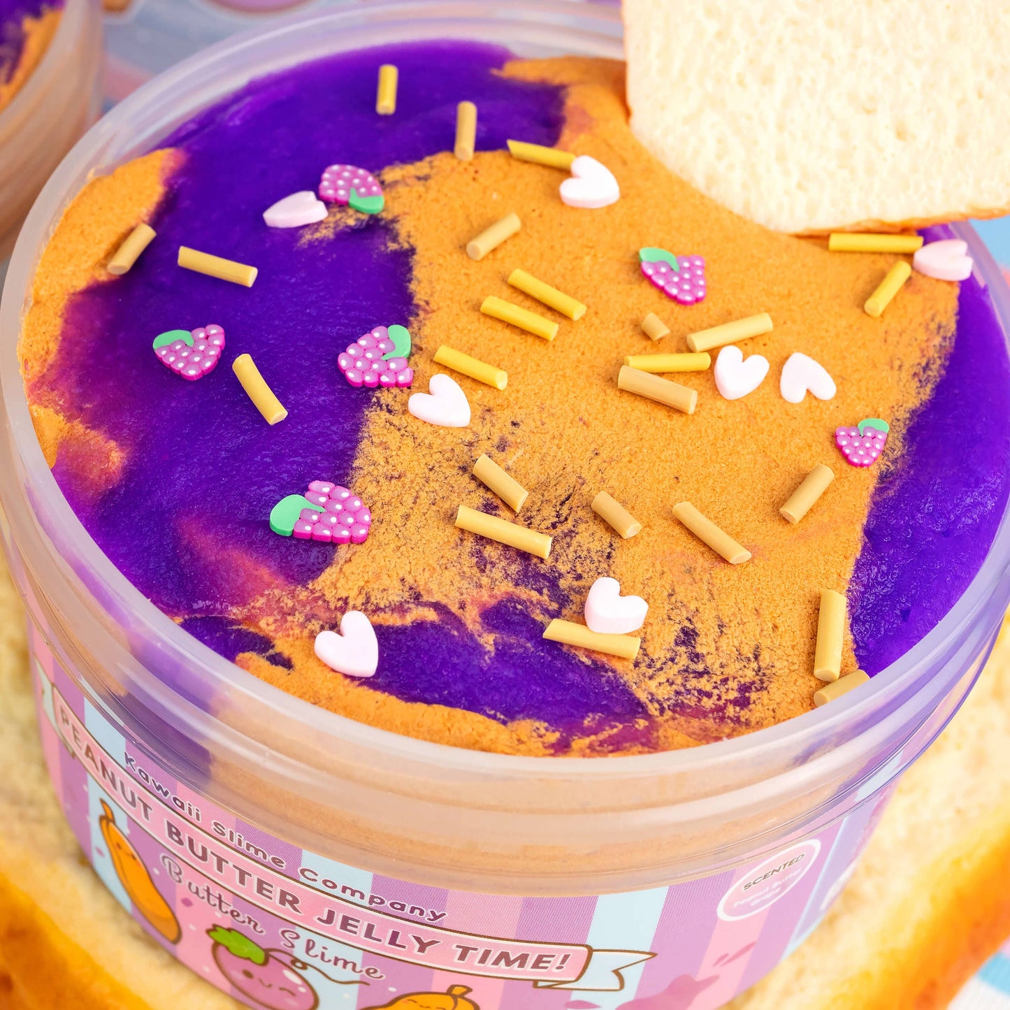 Peanut Butter Jelly Time Grape 2 Slimes In 1 (4pcs/case)