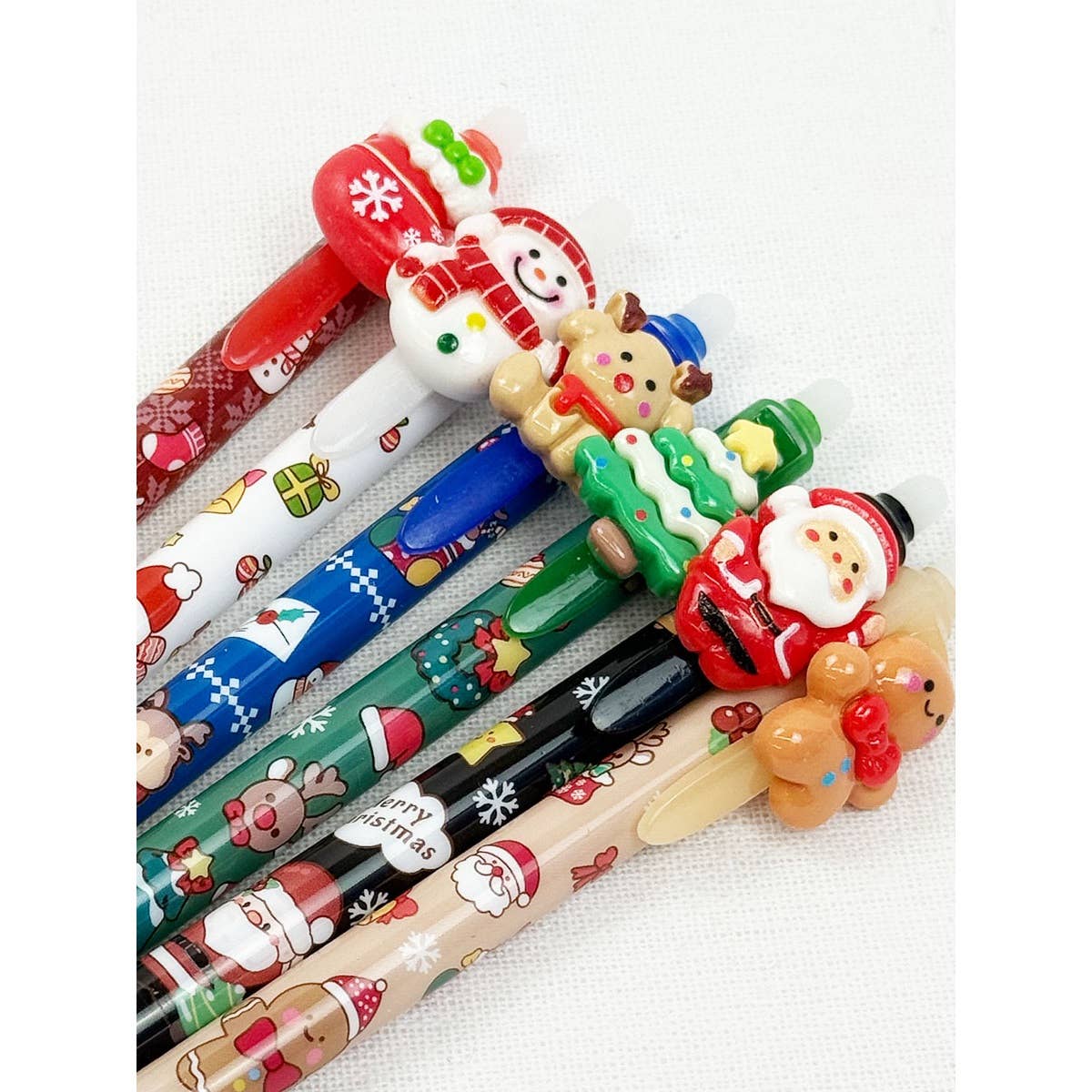 Cute Christmas Ball Point Pen Set