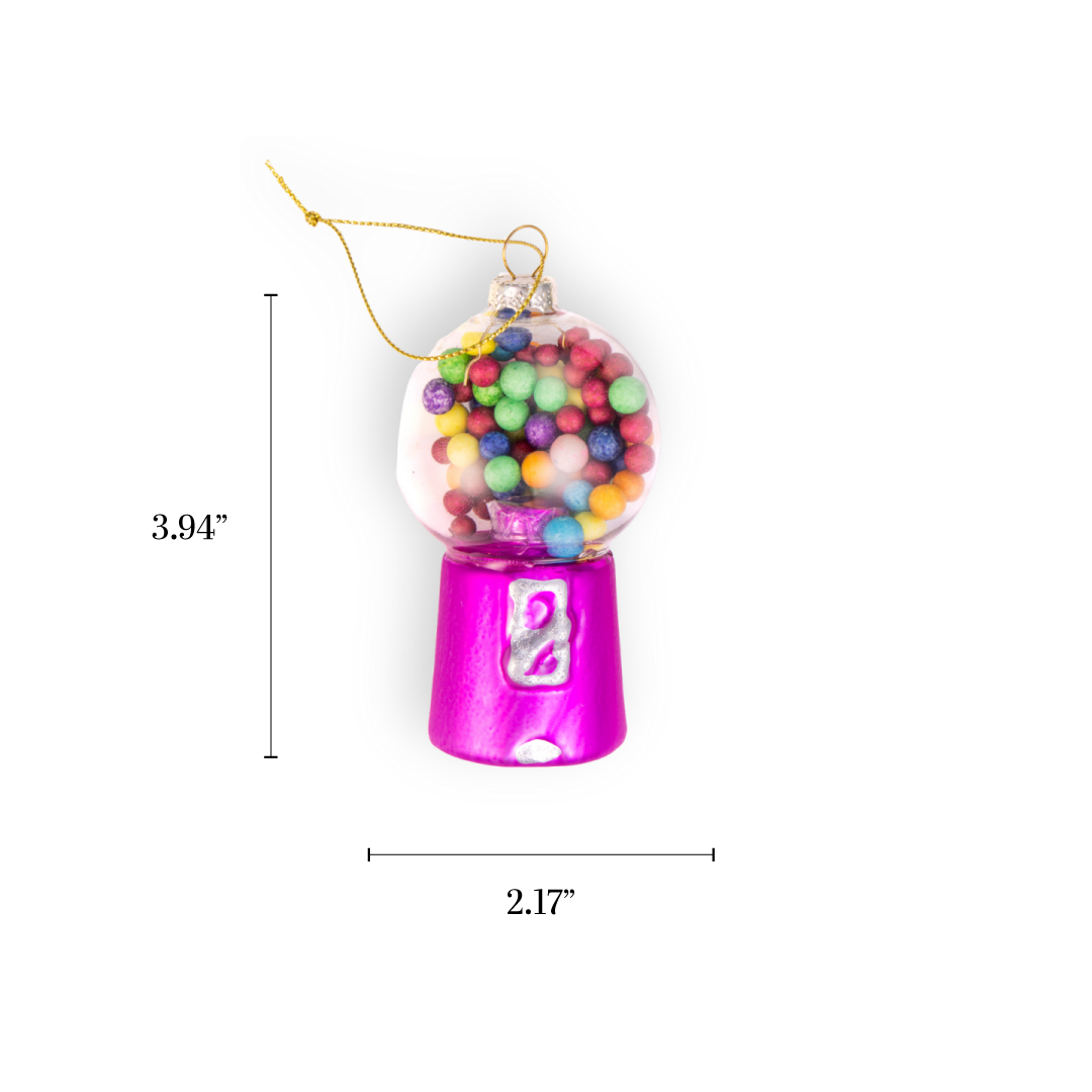 Gumball Machine, Retro Glass Nostalgic Ornament Stocking Stuffer Gift 2025