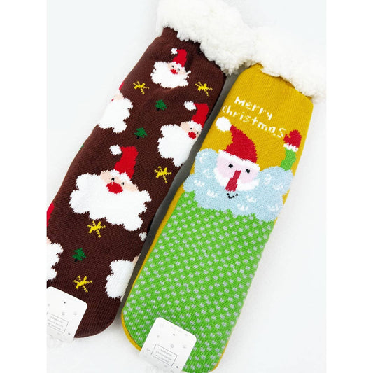 Fluffy Thermal Sherpa Christmas Slipper Socks