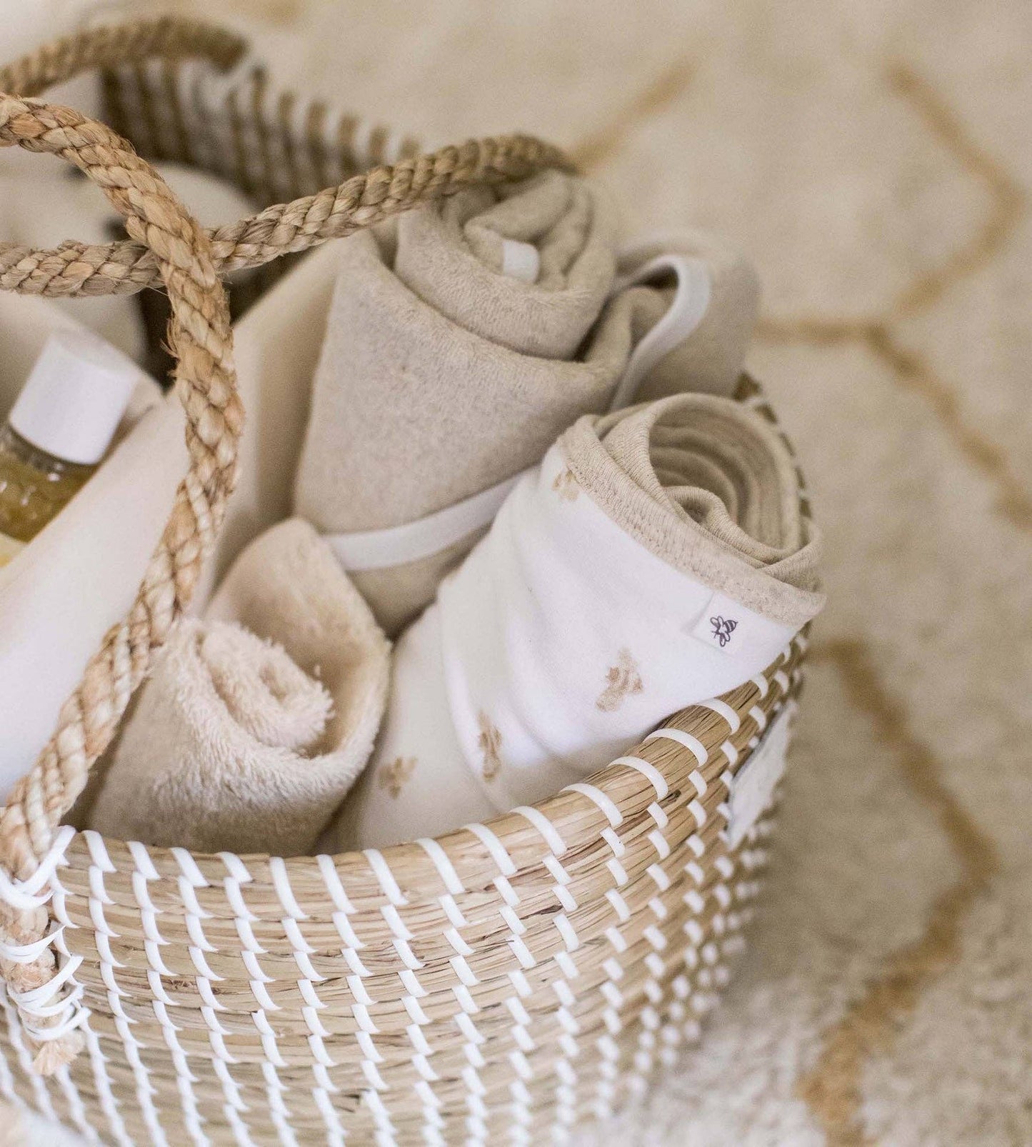 Golden Bee Organic Knit Terry Towels Set of 2
