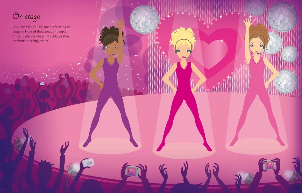 Sticker Dolly Dressing Popstars : Usborne
