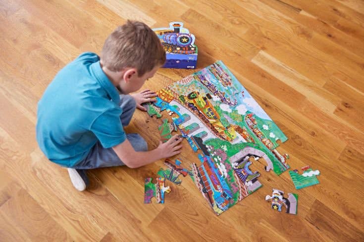 36-Piece Shaped Box Puzzle - All Aboard