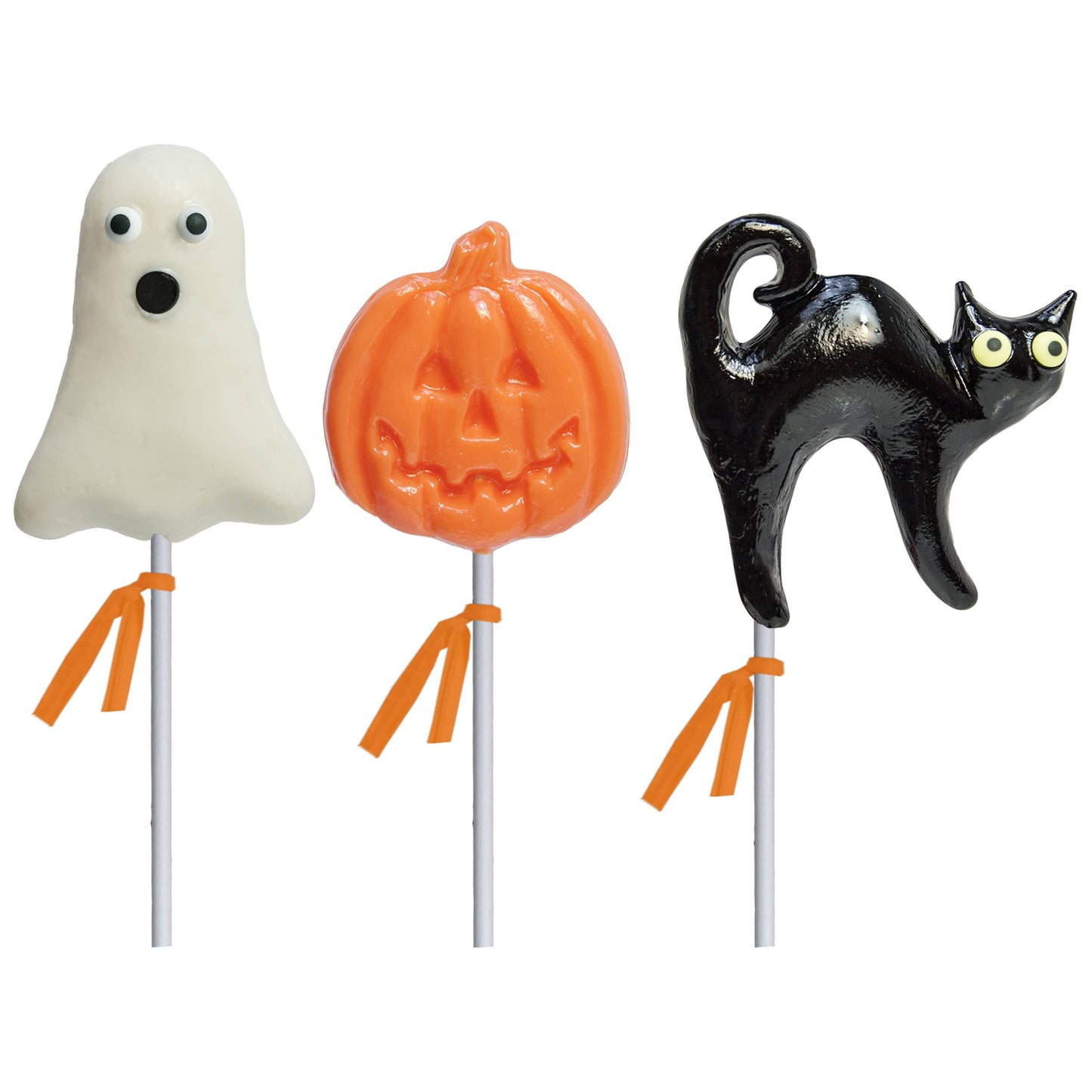 Spooky Halloween Asst Hard Candy Lollipops, 24ct Display