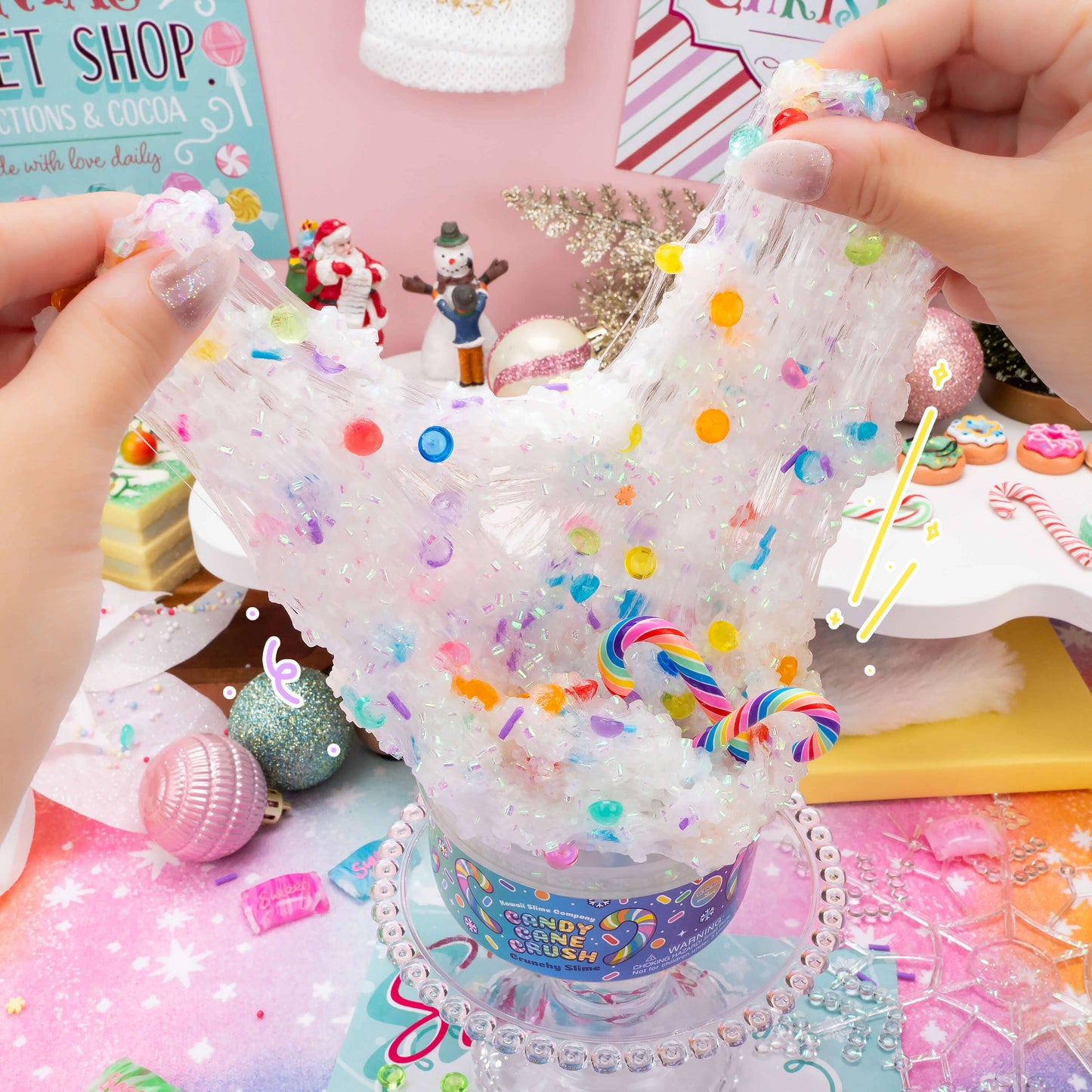 Candy Cane Crush Crunchy Signature Dome™ Slime (4pcs/case)