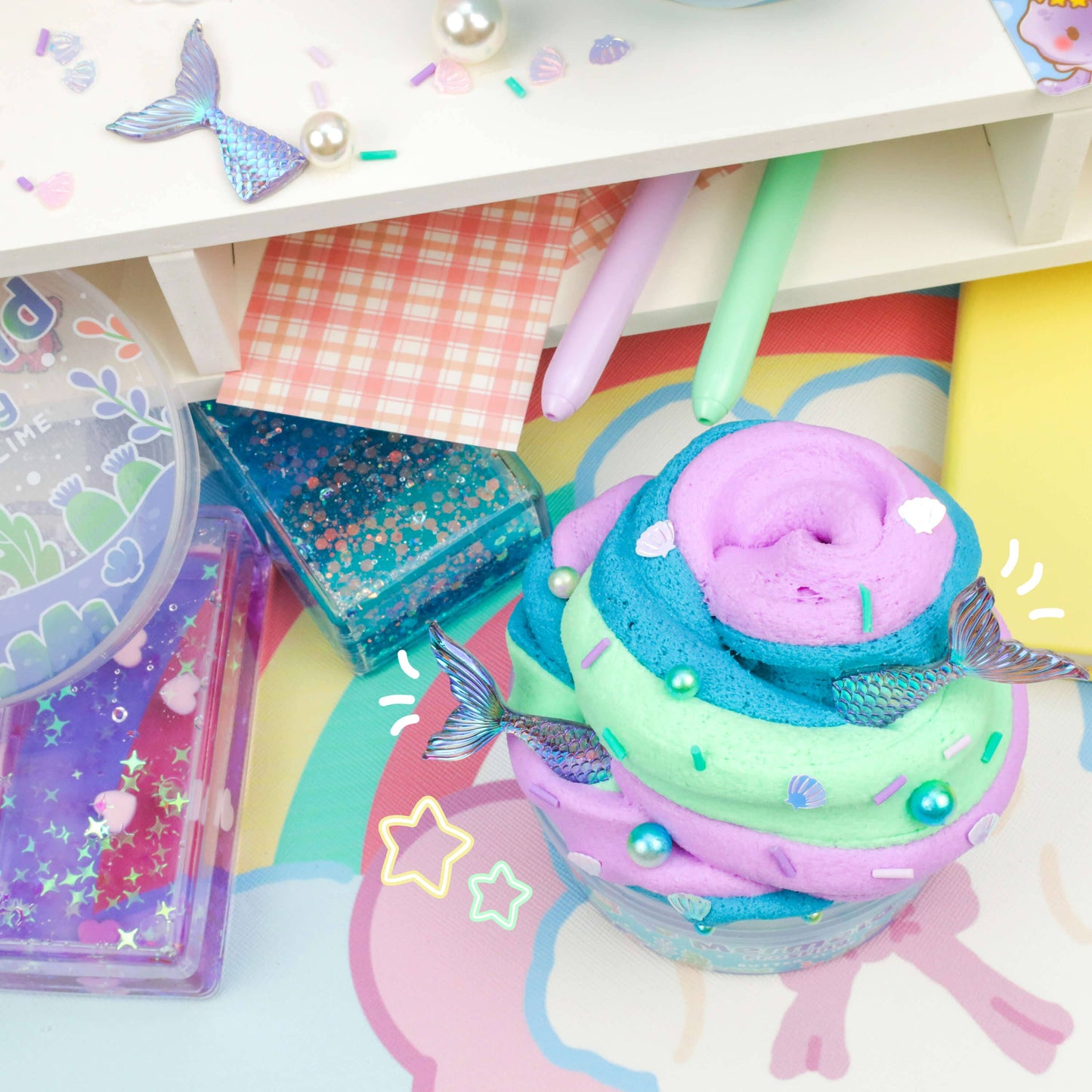 Mermaid Frosting Butter Slime (4pcs/case)