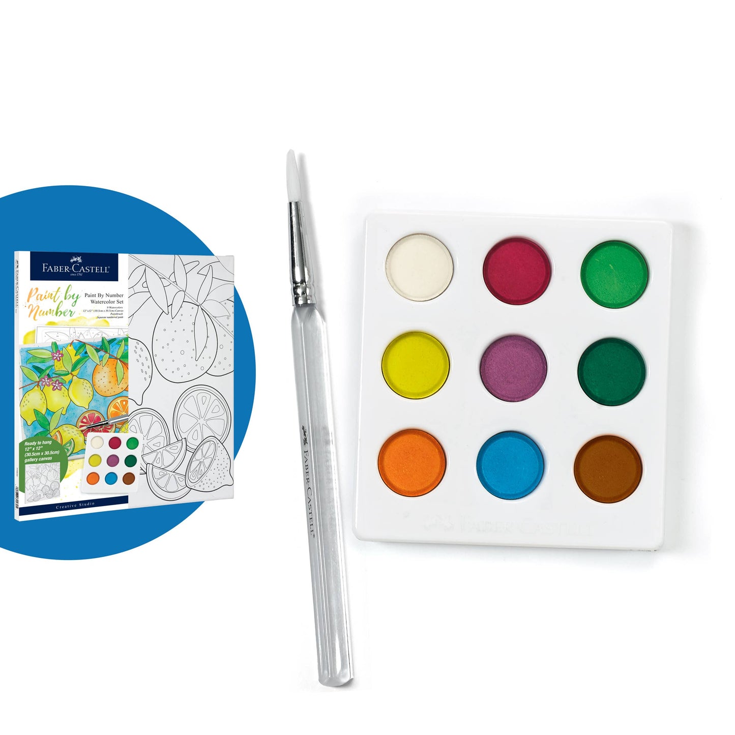 Watercolor Paint by Number Produce Wall Decor Craft