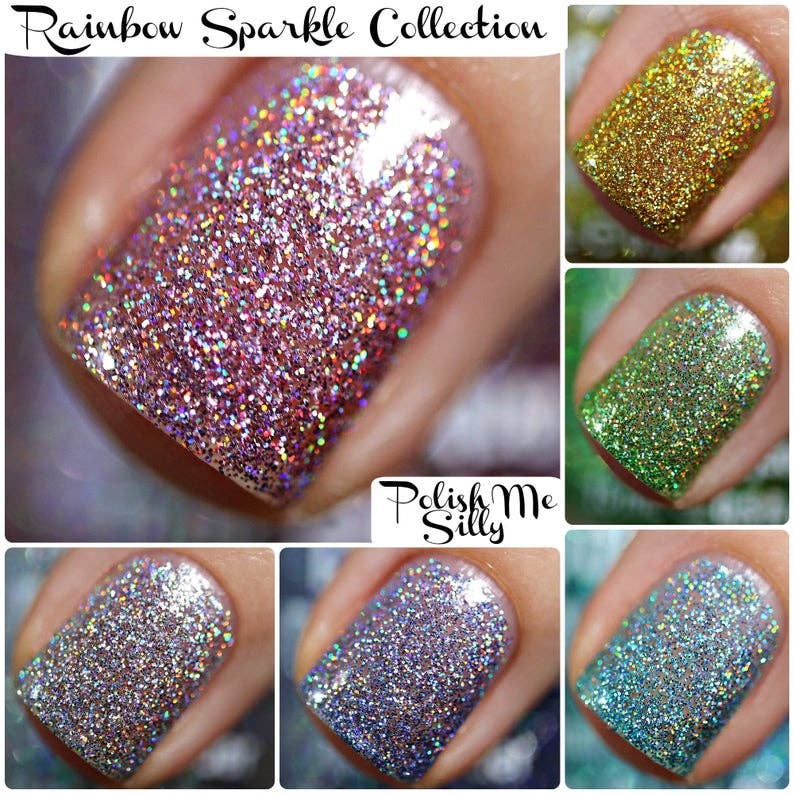 Chill Out - Rainbow Holographic Sparkle Nail Polish