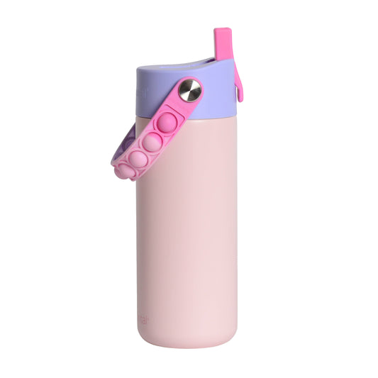 18oz Core Pop Bottle - Blush Pink Tie Dye