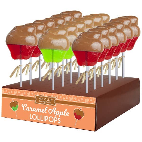 Caramel Dipped Apple Hard Candy Lollipop