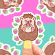Hedgehog Animal Pet Store Vinyl Sticker