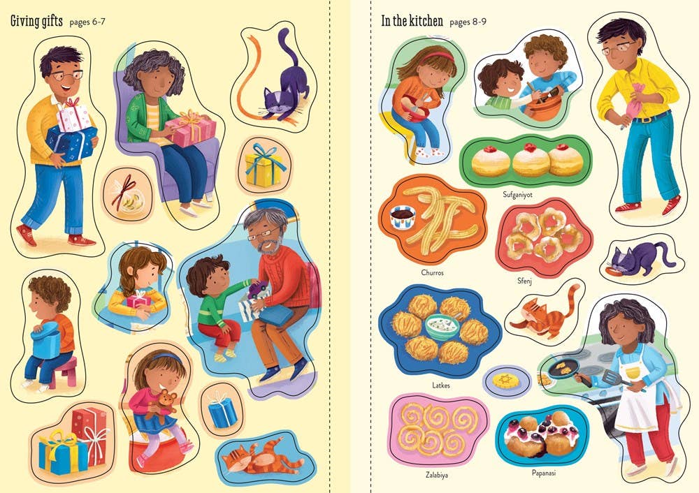 Little First Stickers Hanukkah : Usborne
